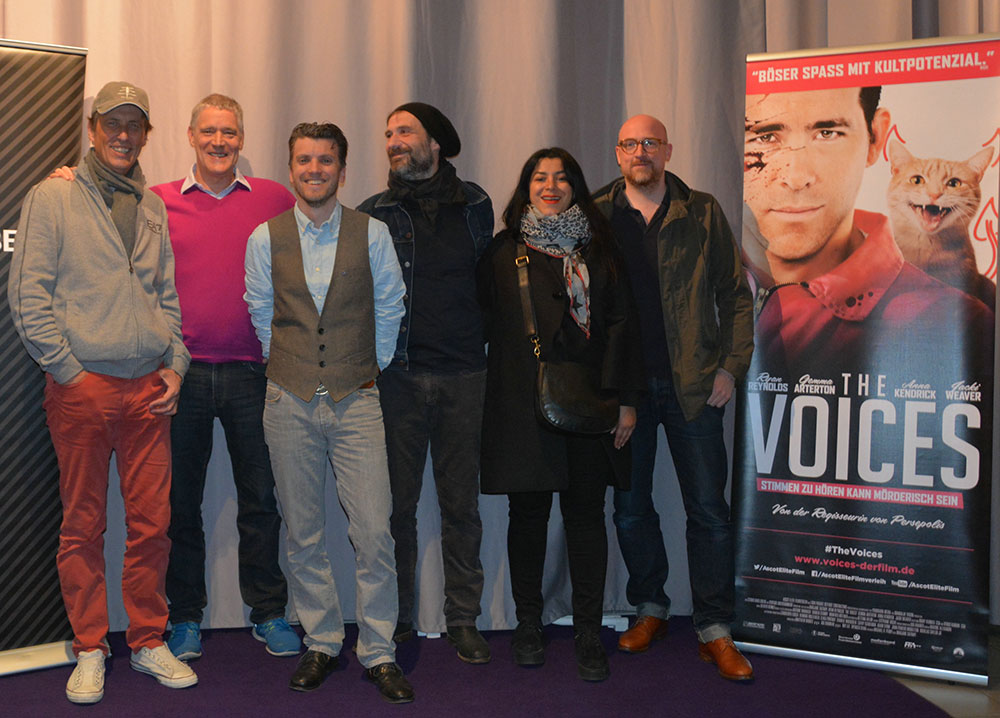 Premiere in Deutschland: Marjane Satrapi (2.v.r.) mit Mitgiedern des Teams von The Voices