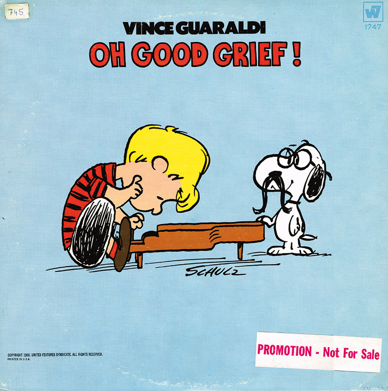 Cover von Charles M. Schulz für eine Platte von Vince Guaraldi
