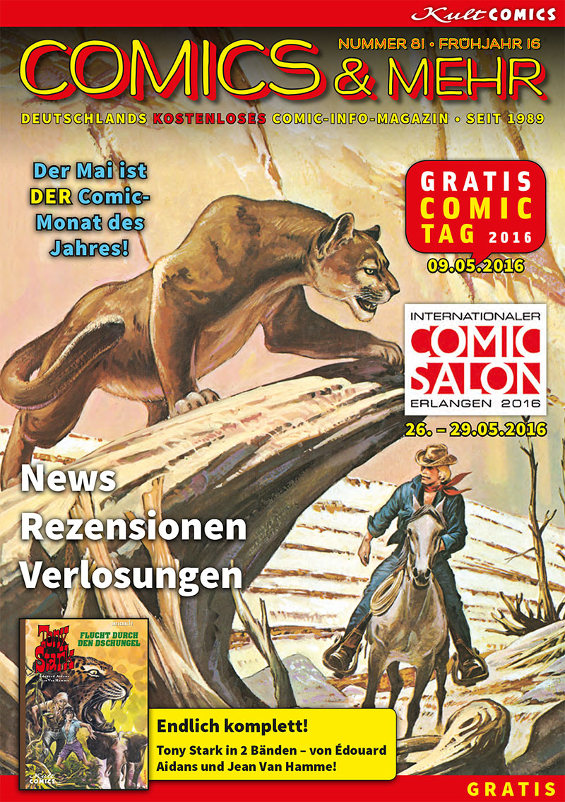 Das vorläufige Titelbild von Comics & mehr Nr. 81