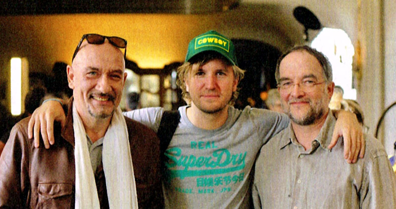 Regisseur Nicolas Bary (Mitte) mit den Schöpfern vom kleinen Spirou, Tome (links) und Janry. (c) Les Films de Cap - Les Partenaires – Belvision