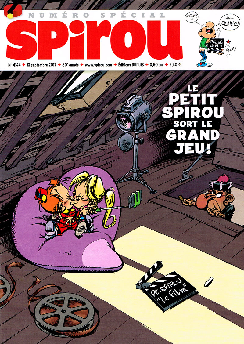 Das belgische Spirou-Magazin widmete 2017 zum Kinostart ein ganzes Heft der Serie »Der kleine Spirou«