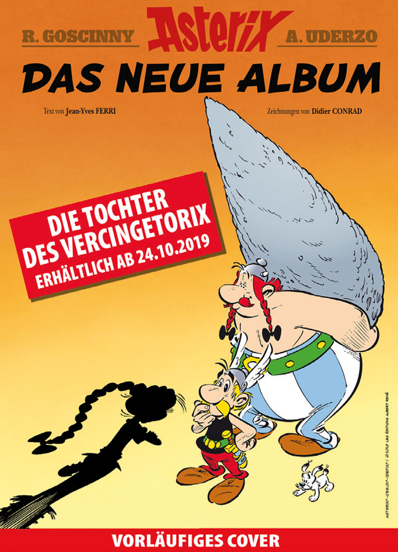 Das vorläufige Cover von Asterix 38