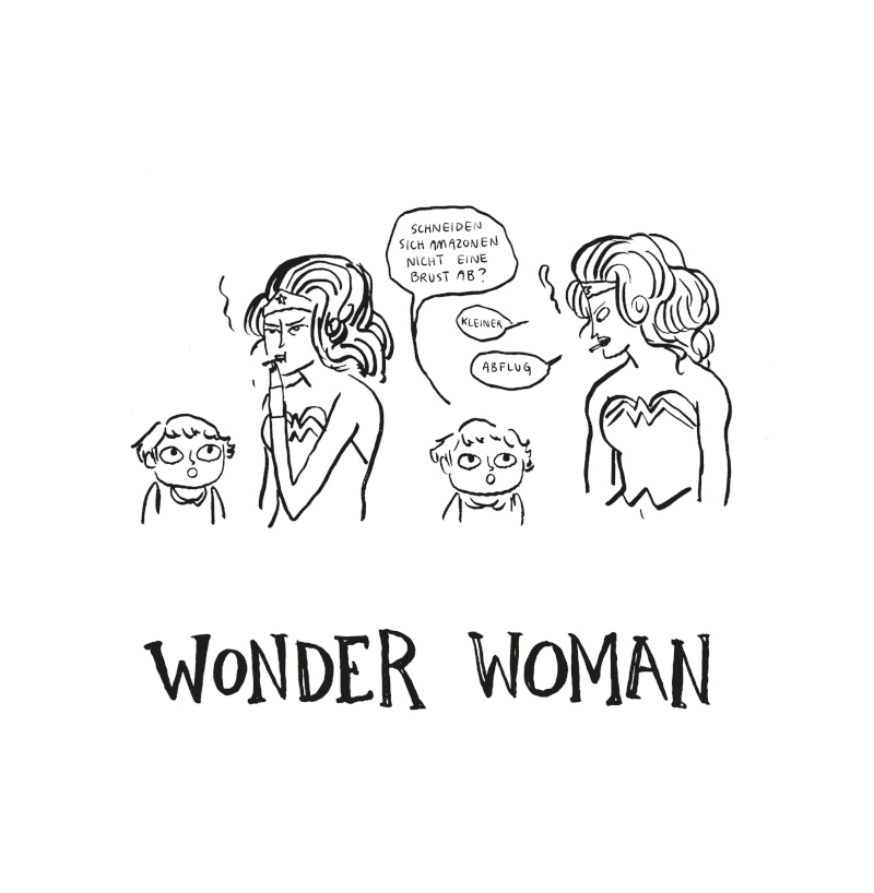 ... und Wonder Woman bekommt es andauernd mit Besserwissern zu tun. Stichwort: Mansplaining.