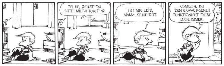 Was für Erwachsene gilt, gilt lange nicht für Kinder: Strip aus Band 5 der Bibliothek der Comic-Klassiker, Quinos Mafalda.