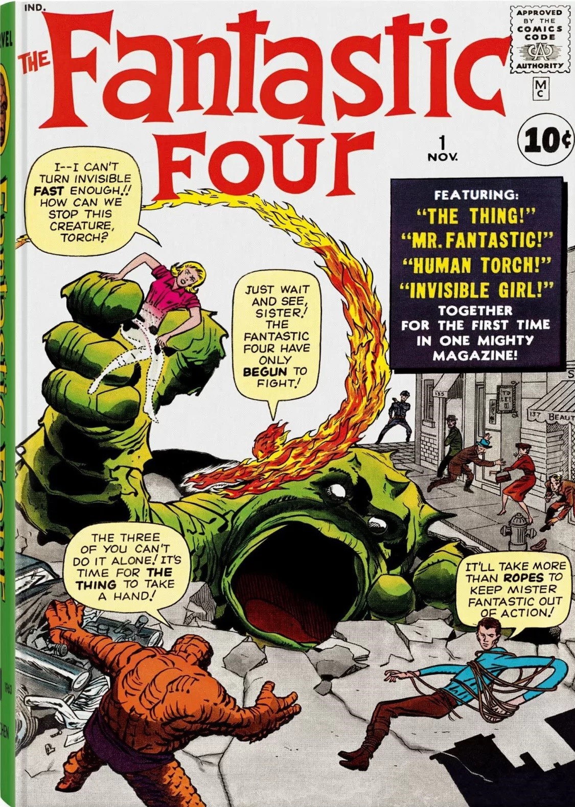Das Titelbild von Marvel Comics Library Volume 1: Fantastic Four