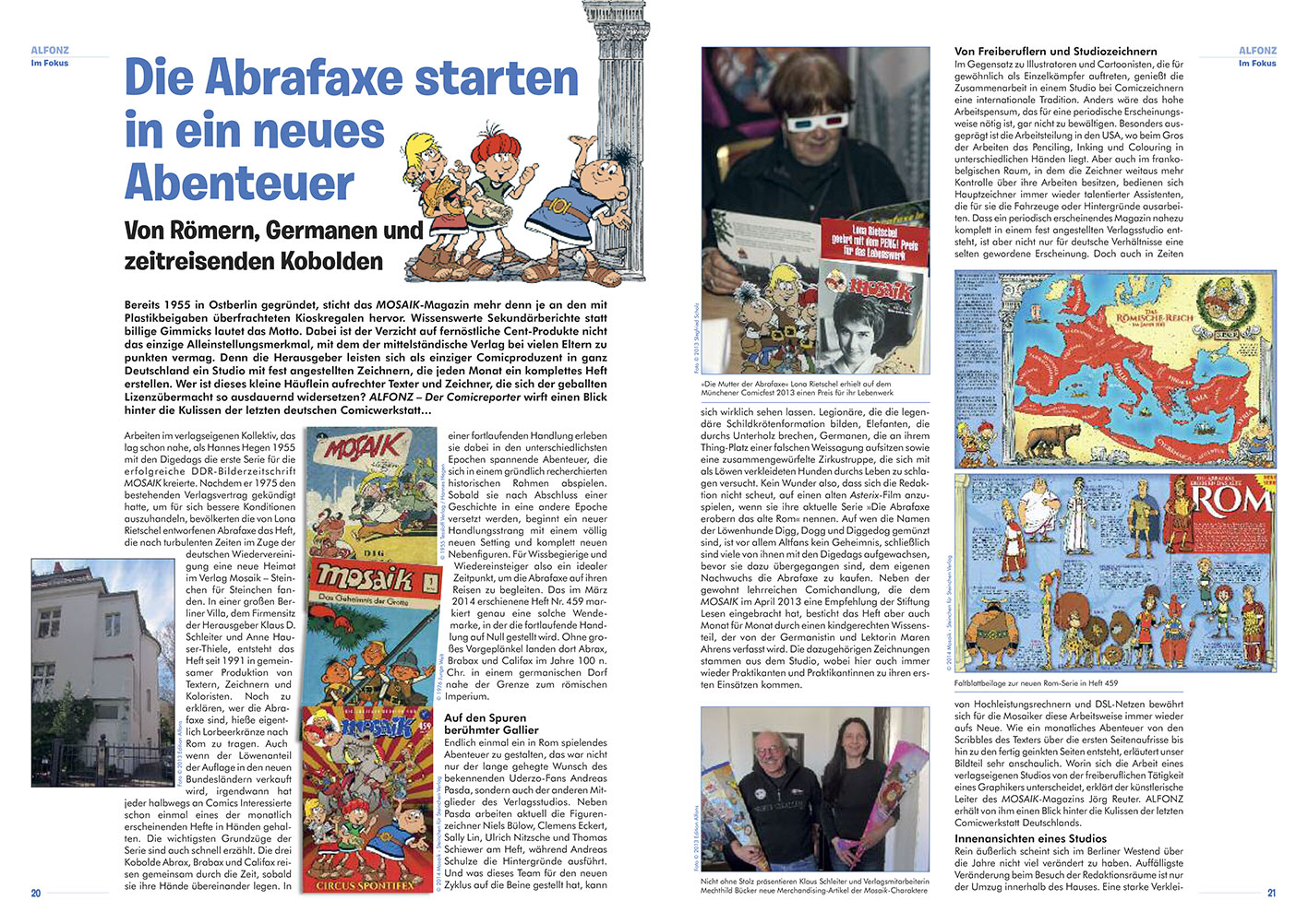 Mosaik: Blick hinter die Kulissen der letzten deutschen Comicwerkstatt
