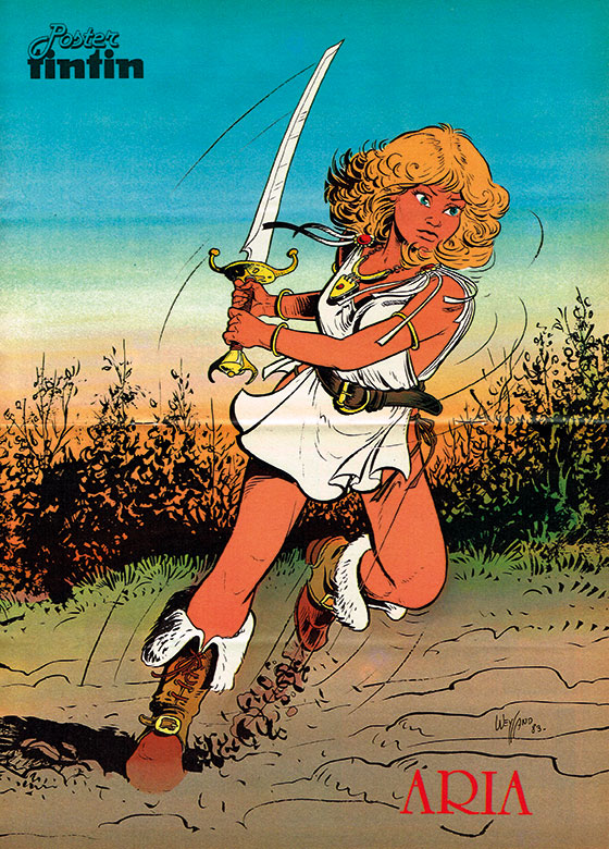Aria-Poster aus Tintin, 1983. © DUPUIS 2018, by Weyland (Michel)