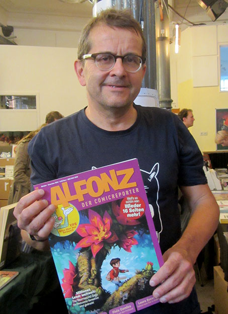 David Basler liest ALFONZ! Foto © 2012 Edition Alfons