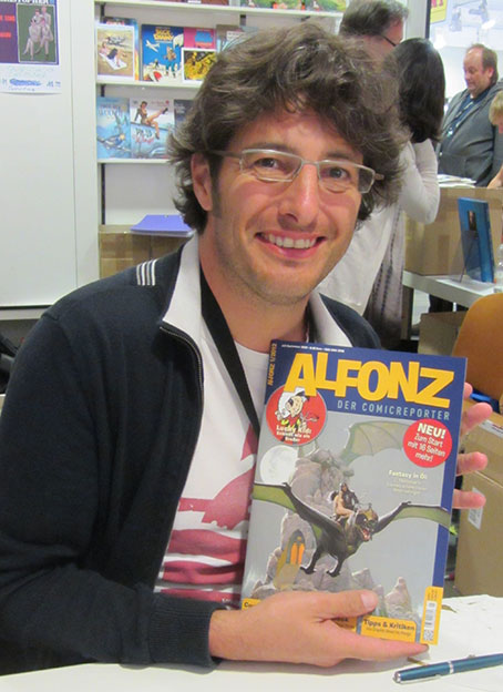 Christopher liest ALFONZ! Foto © 2012 Edition Alfons
