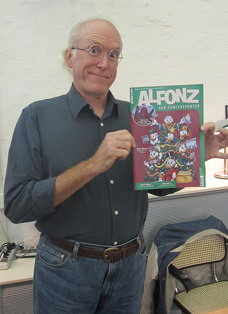 Don Rosa liest ALFONZ! Foto © 2012 Edition Alfons