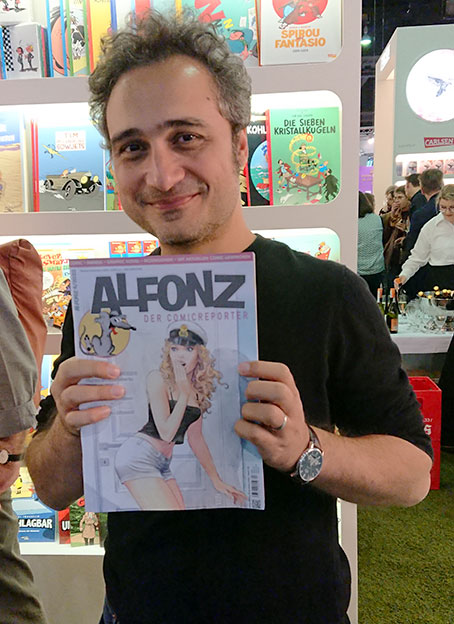 Auch Ersin Karabulut liest ALFONZ. Foto © 2023 Edition Alfons