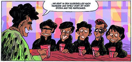 Ein Panel aus dem Comic, illustriert von Vox.
