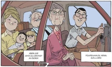 Ab in den Urlaub: Panel aus dem dritten Band von Wundervolle Sommer.