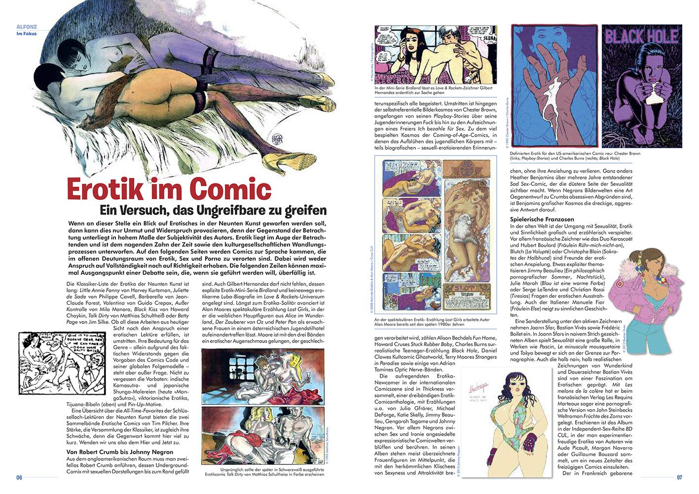Erotik im Comic: Black Kiss, Milo Manara &amp; Co.unter der Lupe
