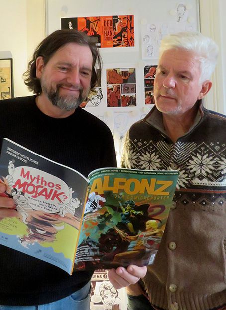 Ully Arndt und Heinz Strunk lesen ALFONZ. Foto © 2026 Edition Alfons