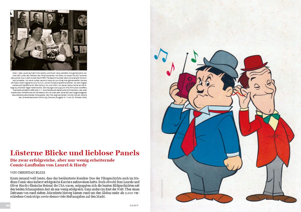 Laurel-&amp;-Hardy-Comics auf der ganzen Welt